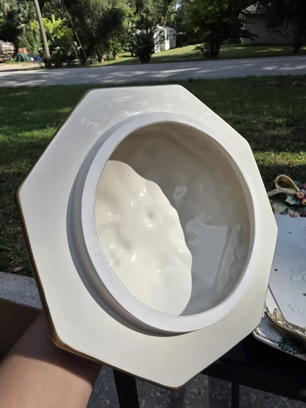 VTG And Floyd Snowy Woods Christmas Compote Bowl With Lid And Serving Tray!!